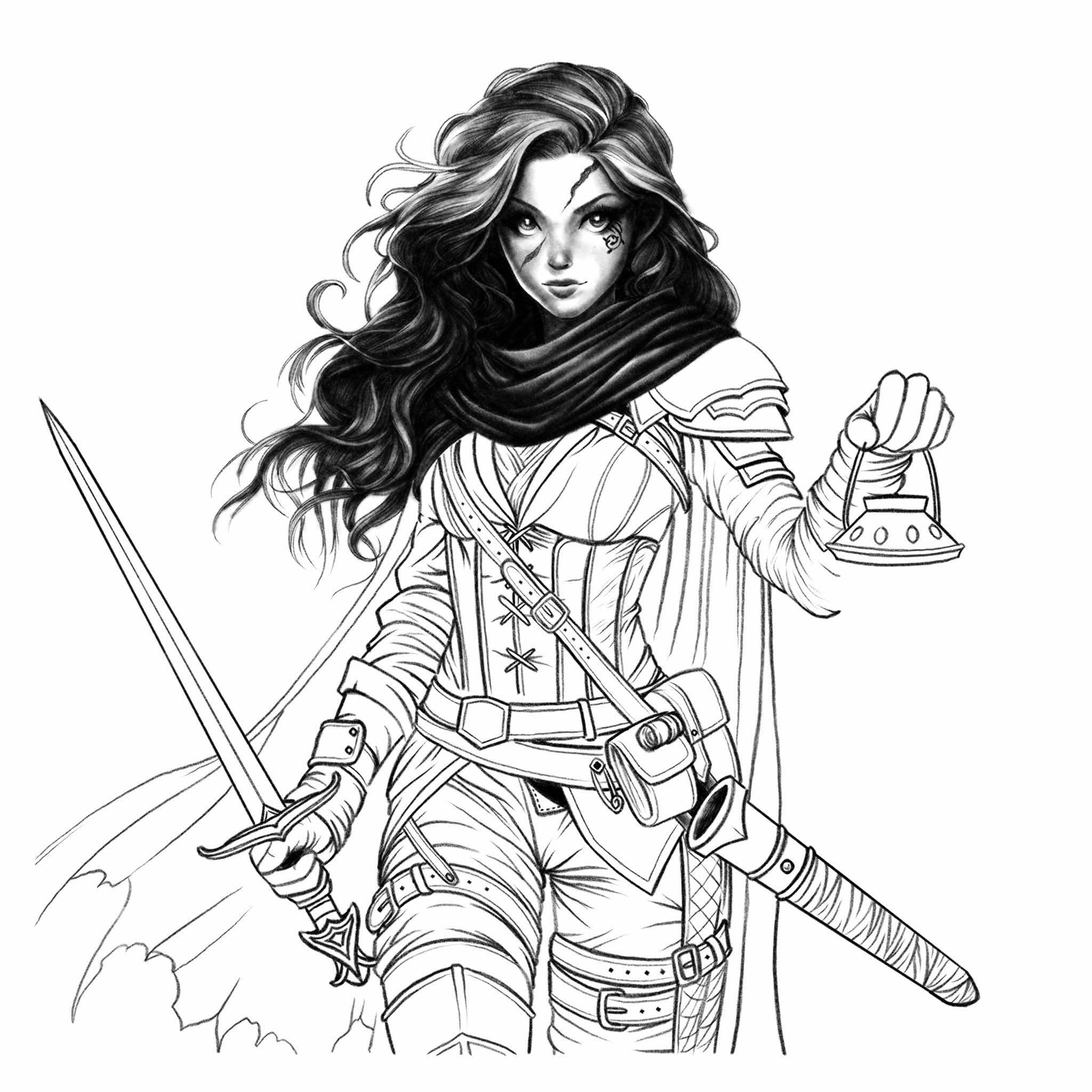 Shading out Female 3